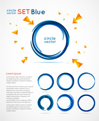 Circle set. Vector illustration. Business Abstract Circle icon. Corporate, Media, Technology styles vector logo design template