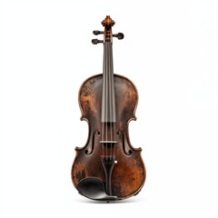 Fototapeta premium Aged Beauty: Worn Wood Tells a Story of Music and Time