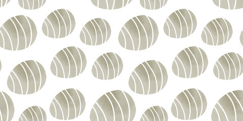 Cute illustration with colorful Easter eggs with watercolor texture, spring banner