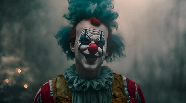 Malevolent Clown's Grin: Nightmares Unveiled