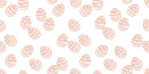 Cute illustration with colorful Easter eggs with watercolor texture, spring banner