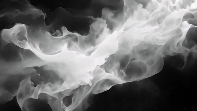 Monochrome Whispers: Swirling Smoke Art. Concept Smoke Art Photography, Monochrome Imagery, Mysterious Aesthetics