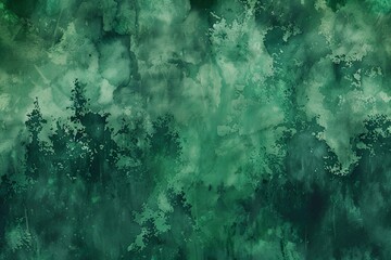AI generated illustration of green and white marble backdrop with a passing airplane