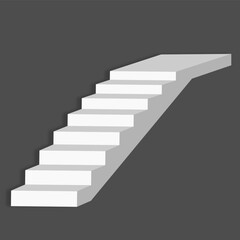staircase in the house,3d interior staircases isolated on grey background. the stair steps collection
