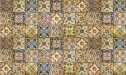 Background of vintage ceramic tiles. - 787053001