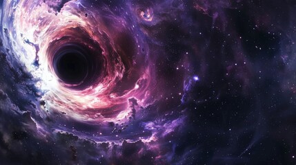 black hole space galaxy background 