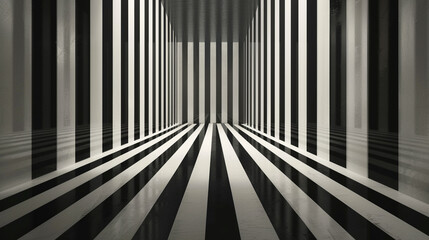 Striped backdrop with a dynamic pulse, in a monochrome shifting pattern.