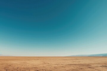 Fototapeta premium Minimalist desert landscape wallpaper, Abstract minimalist desert wallpaper, Generative AI