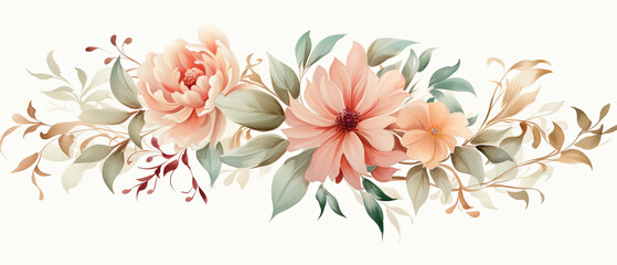 a floral arrangement with pink flowers and green leaves