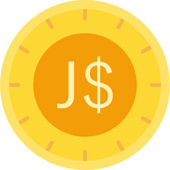 Jamaica Dollar Coin Icon