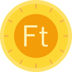 Hungary Forint Coin Icon
