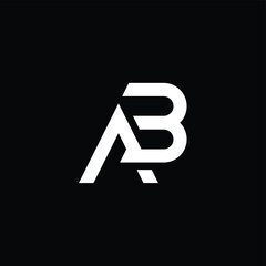 BA or AB awesome letter logo design. Abstract design with different colors illustration. Icon or monogram design.