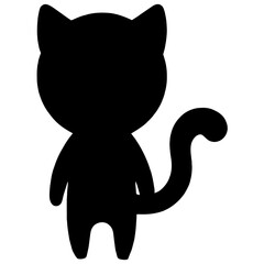 Funny and amusing poses are being done by a cute cat with an exotic shape in the vector illustration