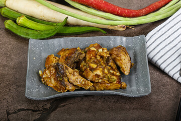 Roasted Tuna fish with spices