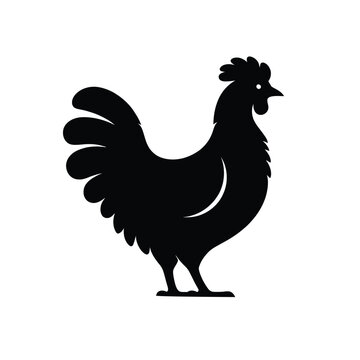 recommend clip art: simple silhouette of a chicken