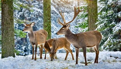Obraz premium deer in the forest