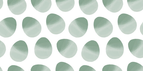 Cute illustration with colorful Easter eggs with watercolor texture, spring banner