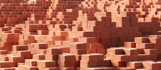 red brick pile background