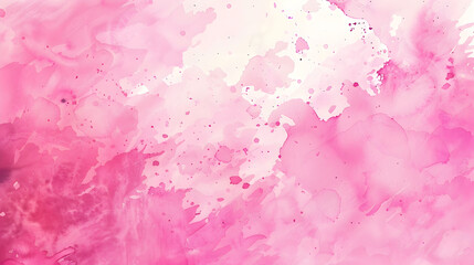 abstract pink watercolor background with watercolor splashes AI generated 