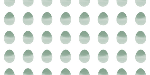 Cute illustration with colorful Easter eggs with watercolor texture, spring banner