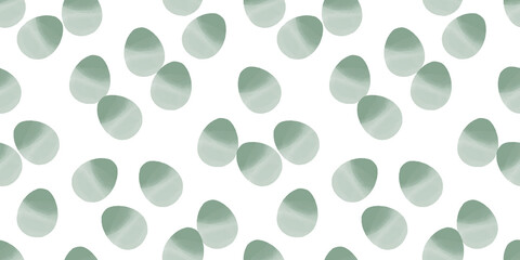 Cute illustration with colorful Easter eggs with watercolor texture, spring banner