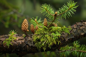 Obraz premium a product made of wood and cones