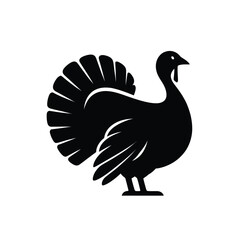 simple silhouette of a turkey