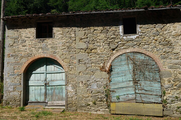Historic paper factories near Villa Basilica, Tuscany, Italy - 787066031