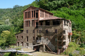 Historic paper factories near Villa Basilica, Tuscany, Italy - 787066043