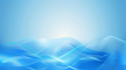 Blue curve abstract background vector - obrazy, fototapety, plakaty