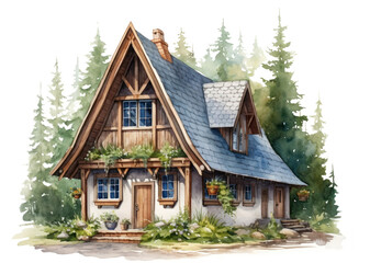 PNG Architecture building outdoors cottage. AI generated Image by rawpixel.