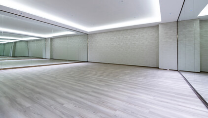 Interior of empty dance studio