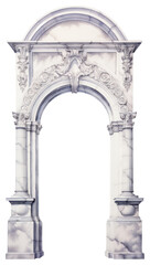 Naklejka premium PNG Arch architecture building white background
