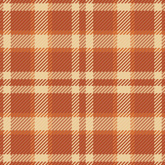 Show tartan plaid fabric, illustration check vector seamless. Book textile texture background pattern in orange and light colors.