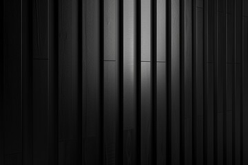 Black background with vertical lines, metallic texture, gradient effect, minimalist style, 