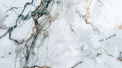 Illustration on natural marble background flat vector