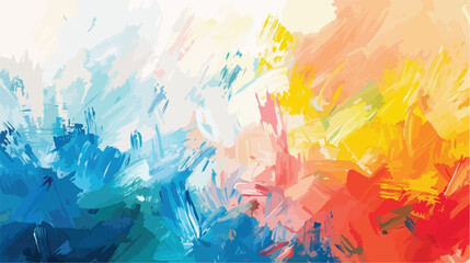 Impressionist color painting abstract background flat