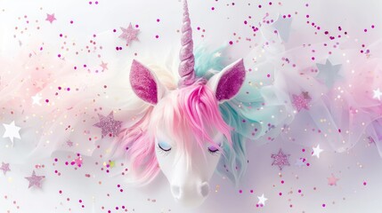 Unicorn rainbow cute illustration - card and shirt design