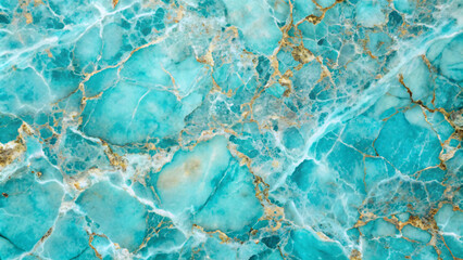 Fototapeta premium A turquoise marble surface texture with gentle reflection