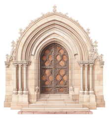 Obraz premium PNG Arch door architecture building