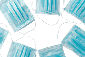 Disposable medical masks
.isolated on white background