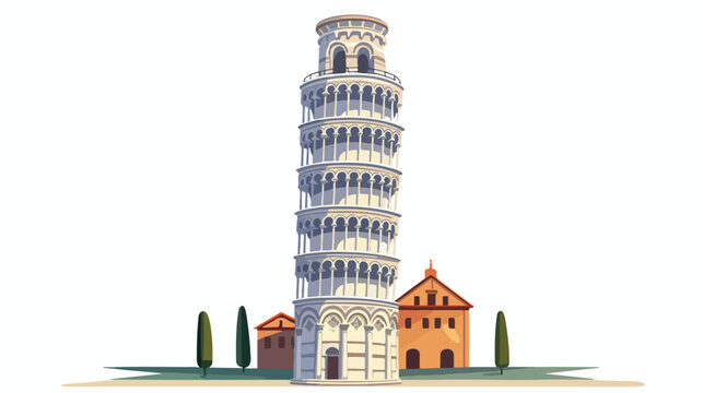 Leaning Tower of Pisa Italian landmark architectural