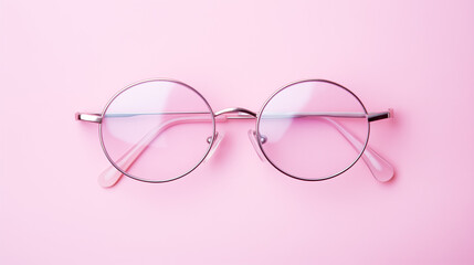 pink glasses with heart