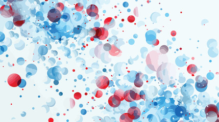 Light Blue Red vector texture with disks. Blurred dec - obrazy, fototapety, plakaty