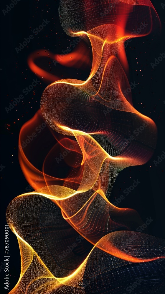 Poster digital backdrop suitable for depicting network capabilities, technological operations, digital stor