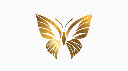Luxury Butterfly Simple Modern Logo Design Vector 