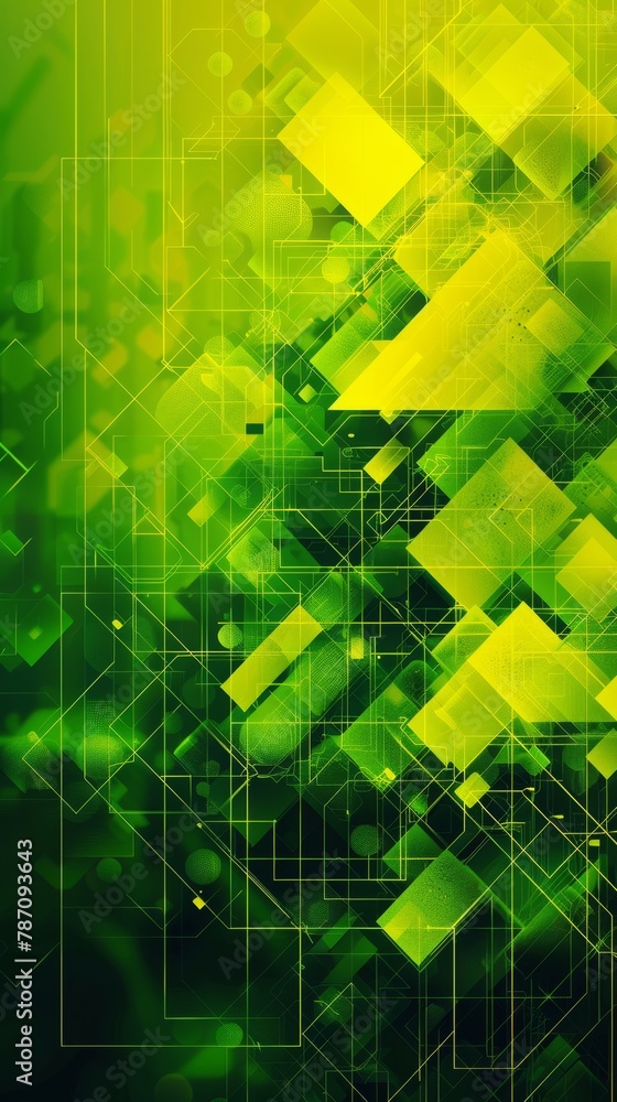 Poster digital backdrop suitable for depicting network capabilities, technological operations, digital stor