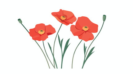 May this flower be there a long time flat vector isolated