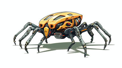 A robot designed to look like a giant walking insect