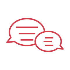 chat bubbles Icon Design